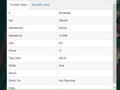 KÖRKÜN DE BİTİŞİK PARSEL A2 ARSALAR